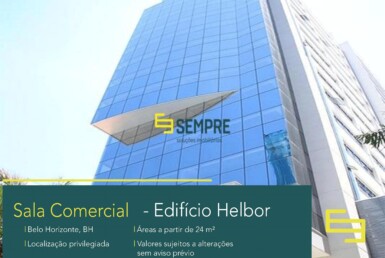 Sala corporativa para vender na Savassi em Belo Horizonte, localização privilegiada! O ponto comercial conta, sobretudo, com área de 463 m².