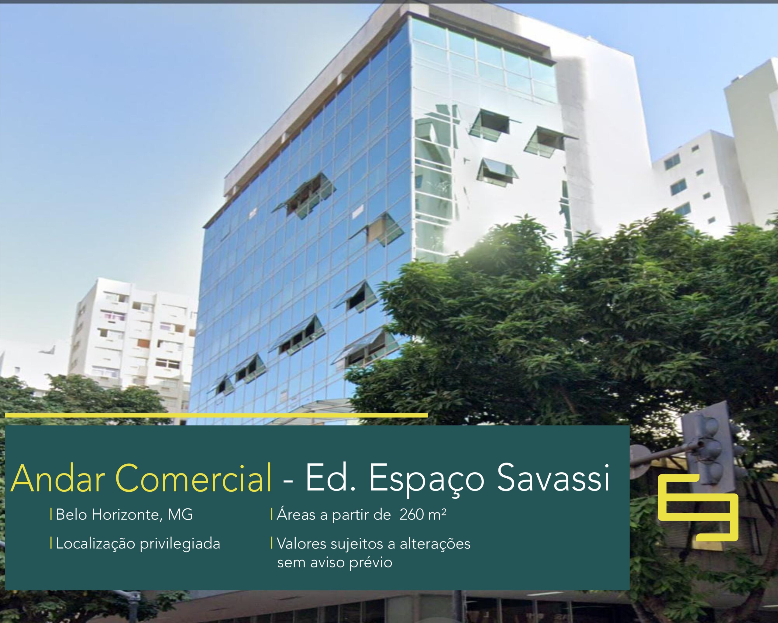 Andar corporativo para alugar no bairro Savassi em Belo Horizonte, excelente localização. O ponto comercial conta com área de 211 m².