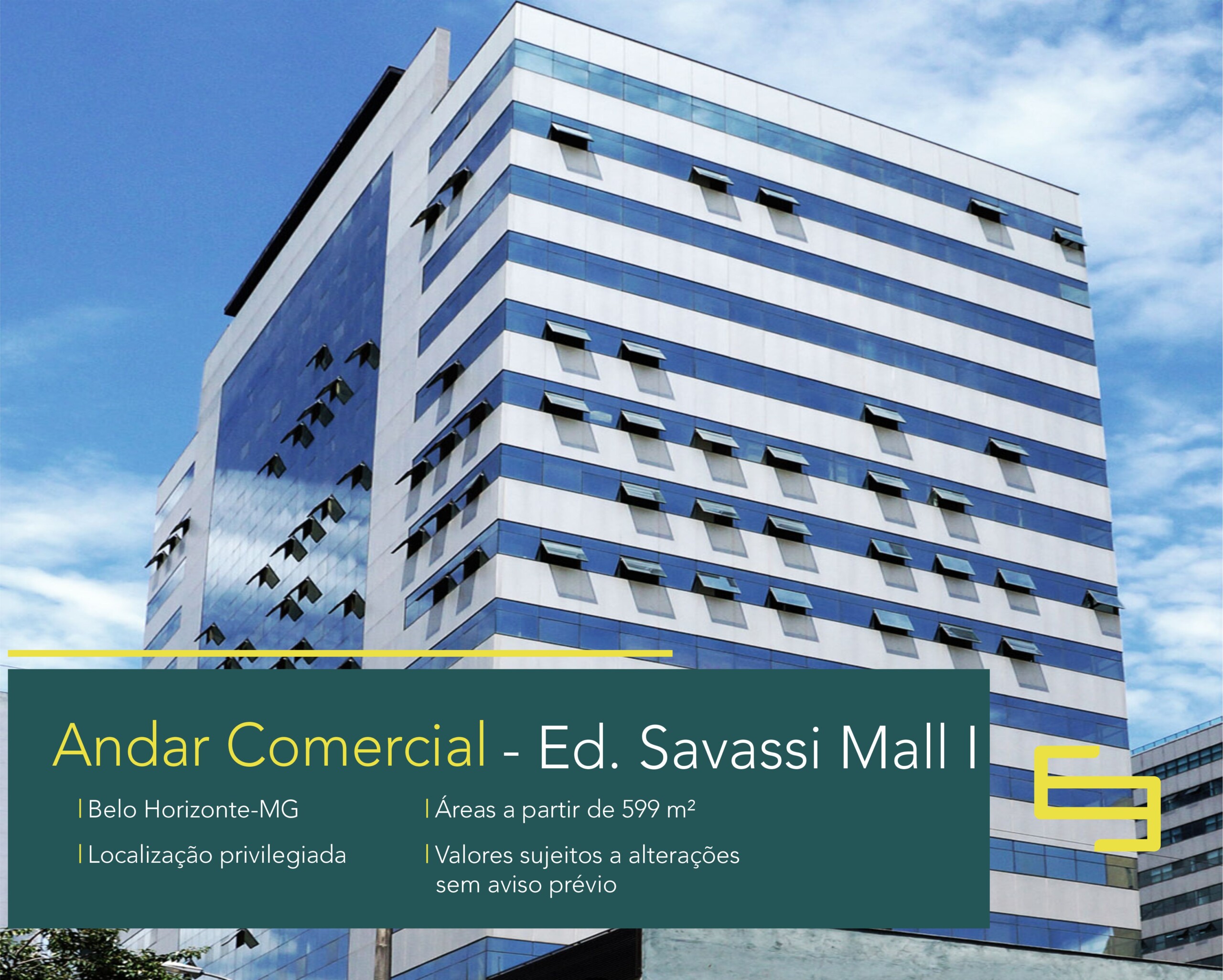Andar corrido para locação no bairro Savassi em Belo Horizonte, excelente localização. O estabelecimento comercial conta com área de 599 m².