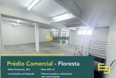 Prédio comercial para alugar com 2 vagas no Floresta - Belo Horizonte. Este prédio comercial para locação de salas comerciais.
