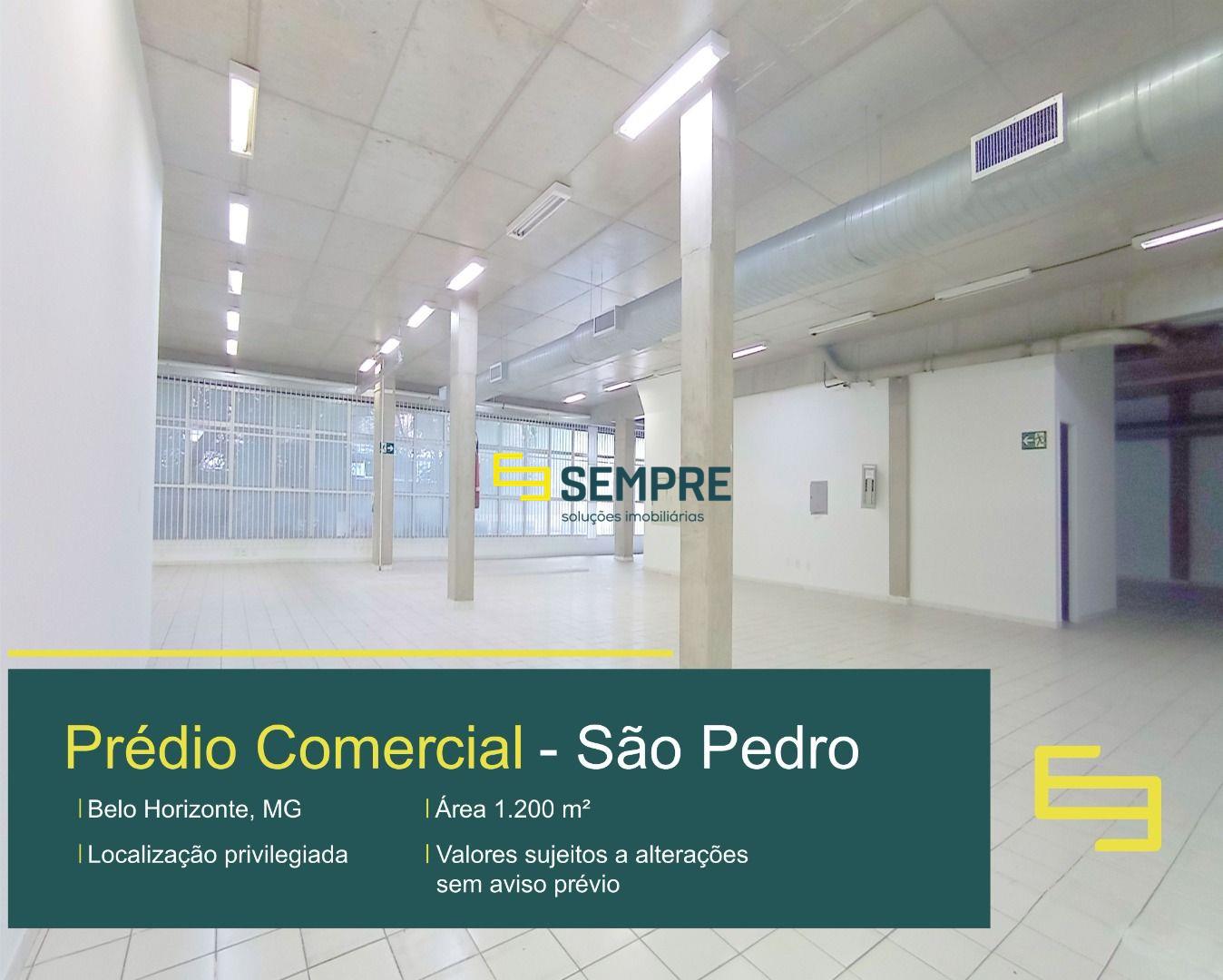 Aluguel de prédio comercial com 1200 m² no São Pedro em BH.