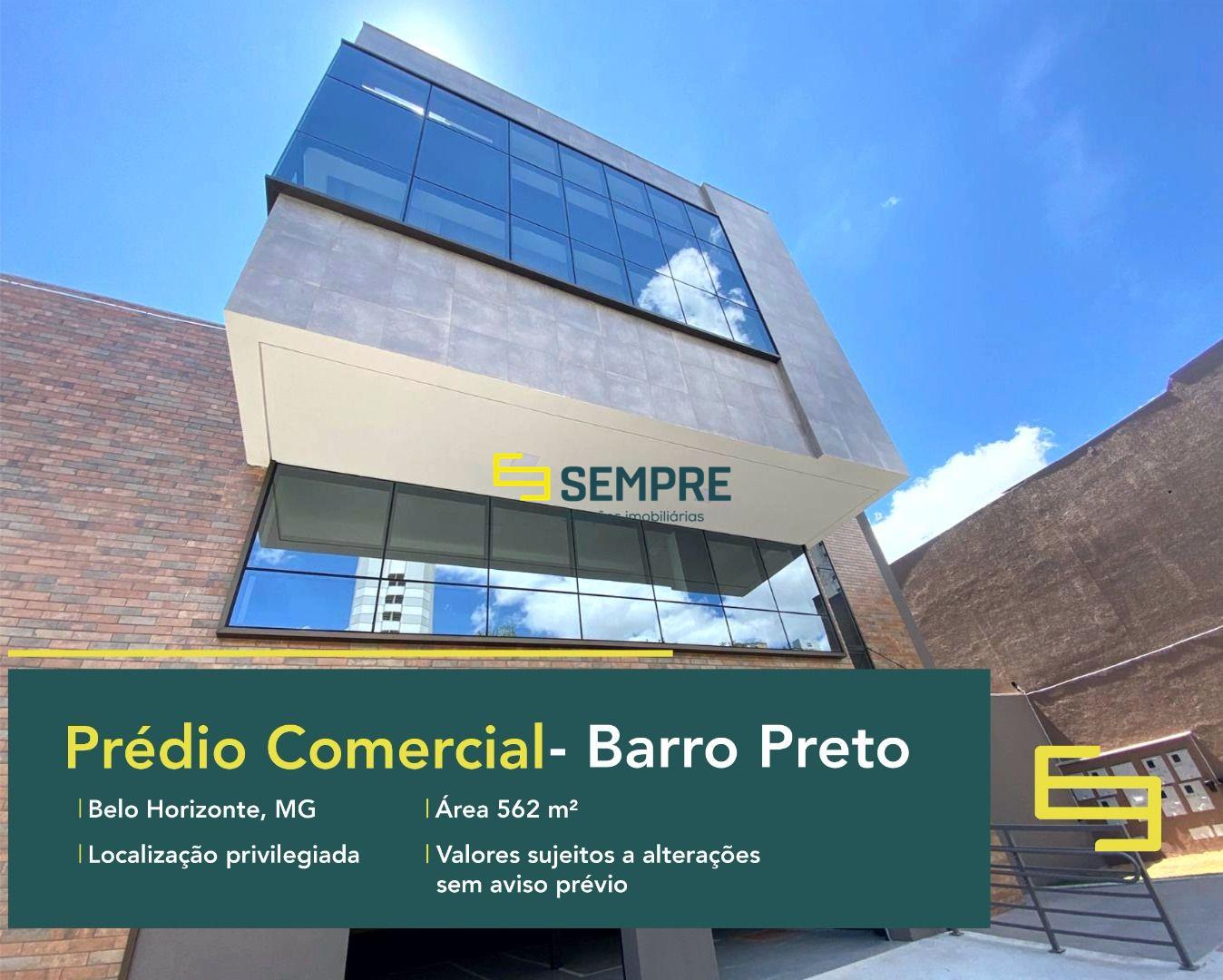 Prédio comercial para locação com 5 vagas no Barro Preto em Belo Horizonte. Prédio comercial com salas comerciais para alugar.