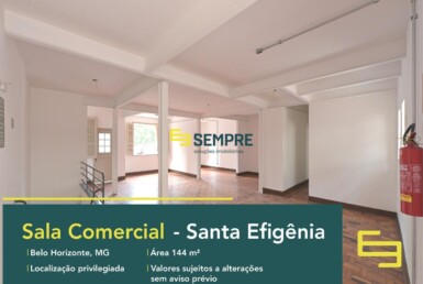Sala comercial para alugar no Santa Efigênia - Belo Horizonte.