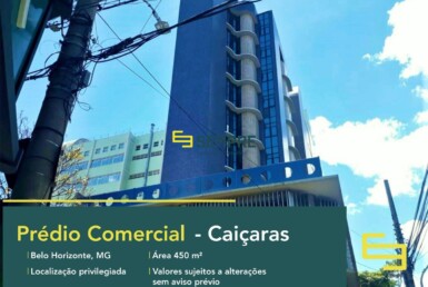 Prédio comercial para alugar no Caiçaras em Belo Horizonte, excelente localização. O edifício comercial conta, sobretudo, com área de 450 m².