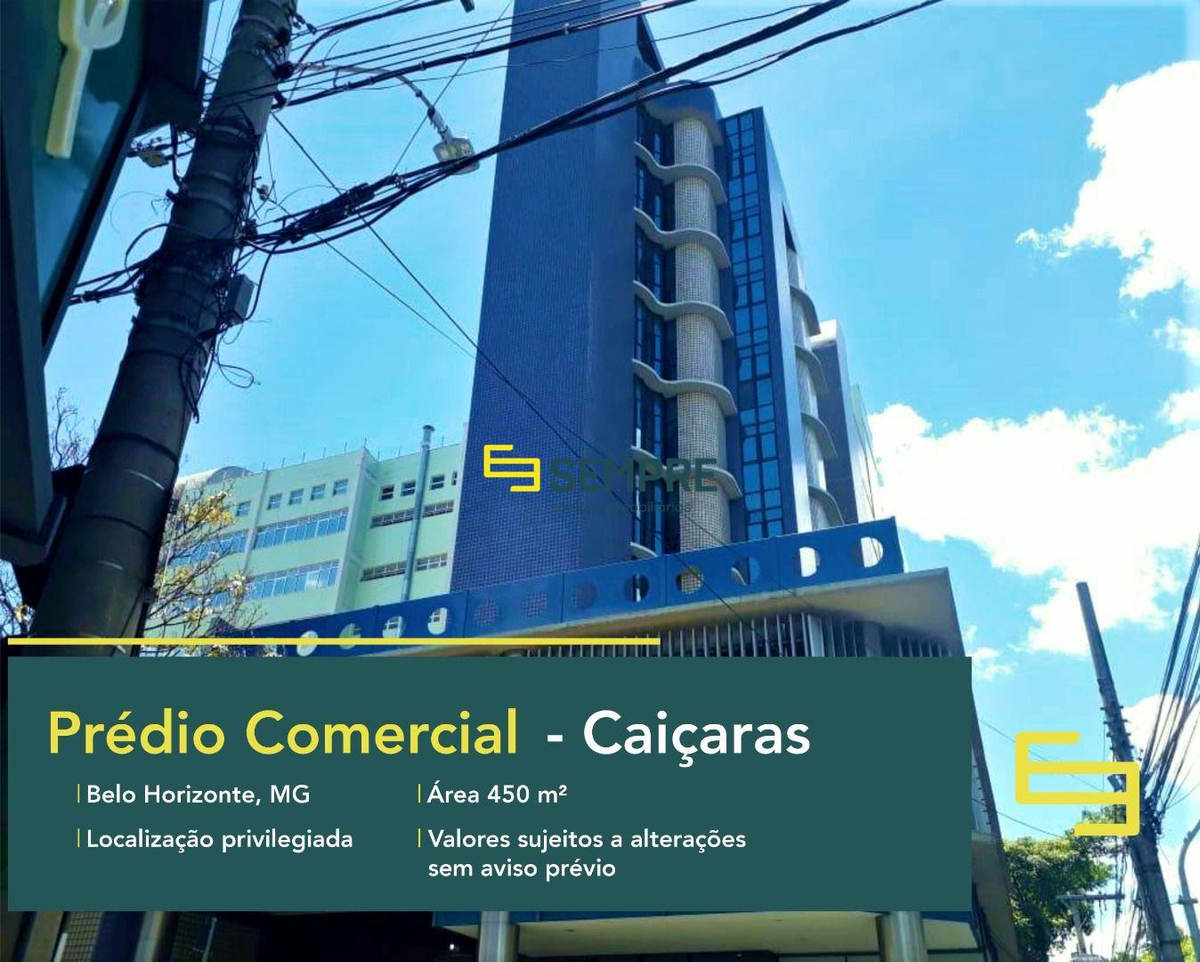 Prédio comercial para alugar no Caiçaras em Belo Horizonte, excelente localização. O edifício comercial conta, sobretudo, com área de 450 m².
