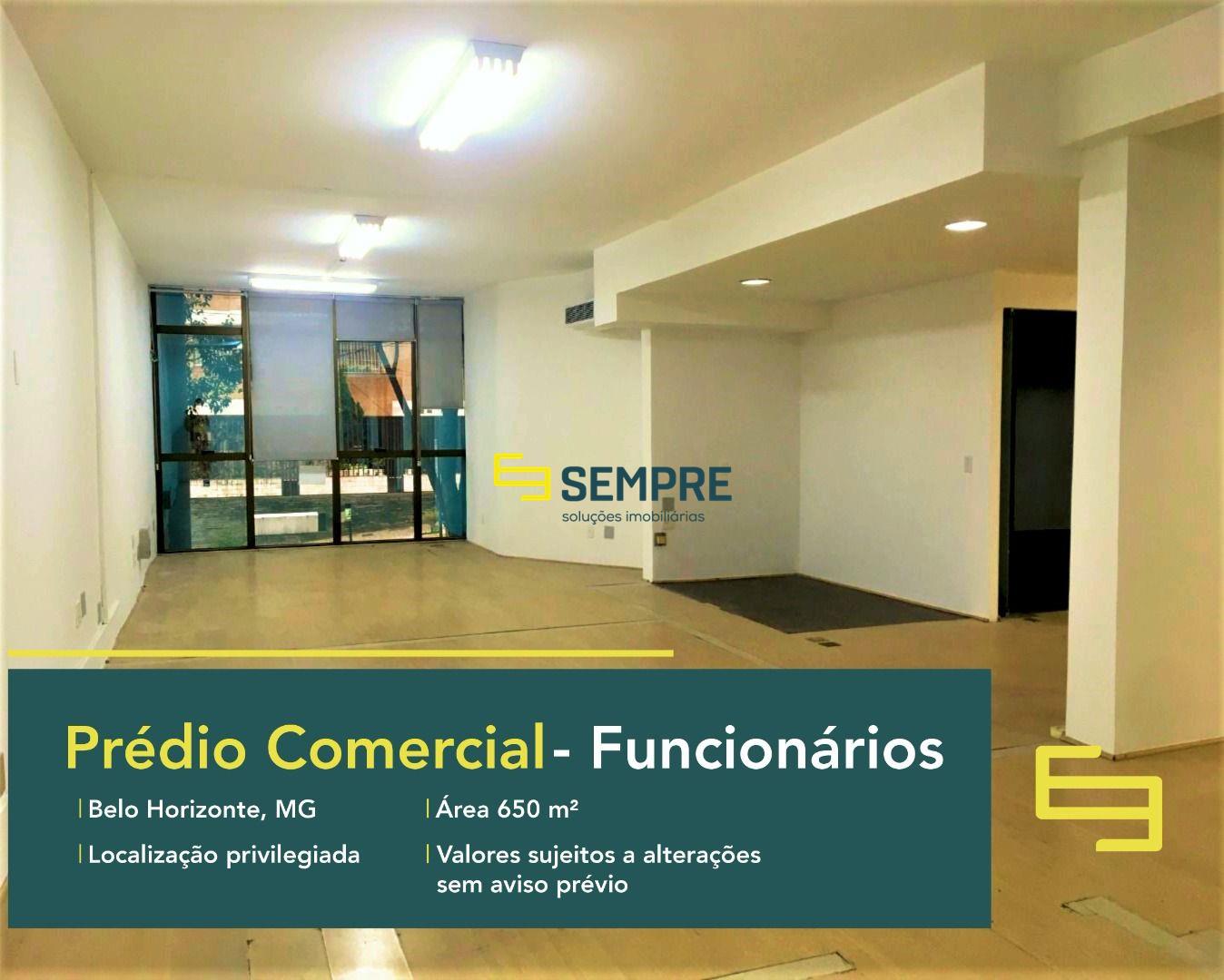 Prédio comercial para alugar com 11 vagas no Funcionários em BH. Este prédio comercial de salas comerciais para locação em Belo Horizonte.