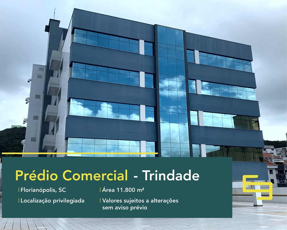 Prédio comercial para vender no bairro Trindade em Florianópolis, excelente localização. O ponto comercial conta com área de 11.836 m².