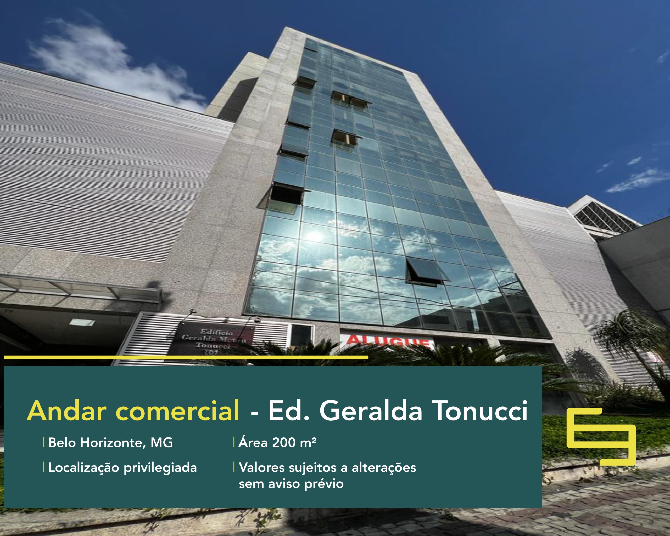 Andar comercial para alugar no Barro Preto em Belo Horizonte, excelente localização. O andar corrido conta, sobretudo, com área de 200 m².