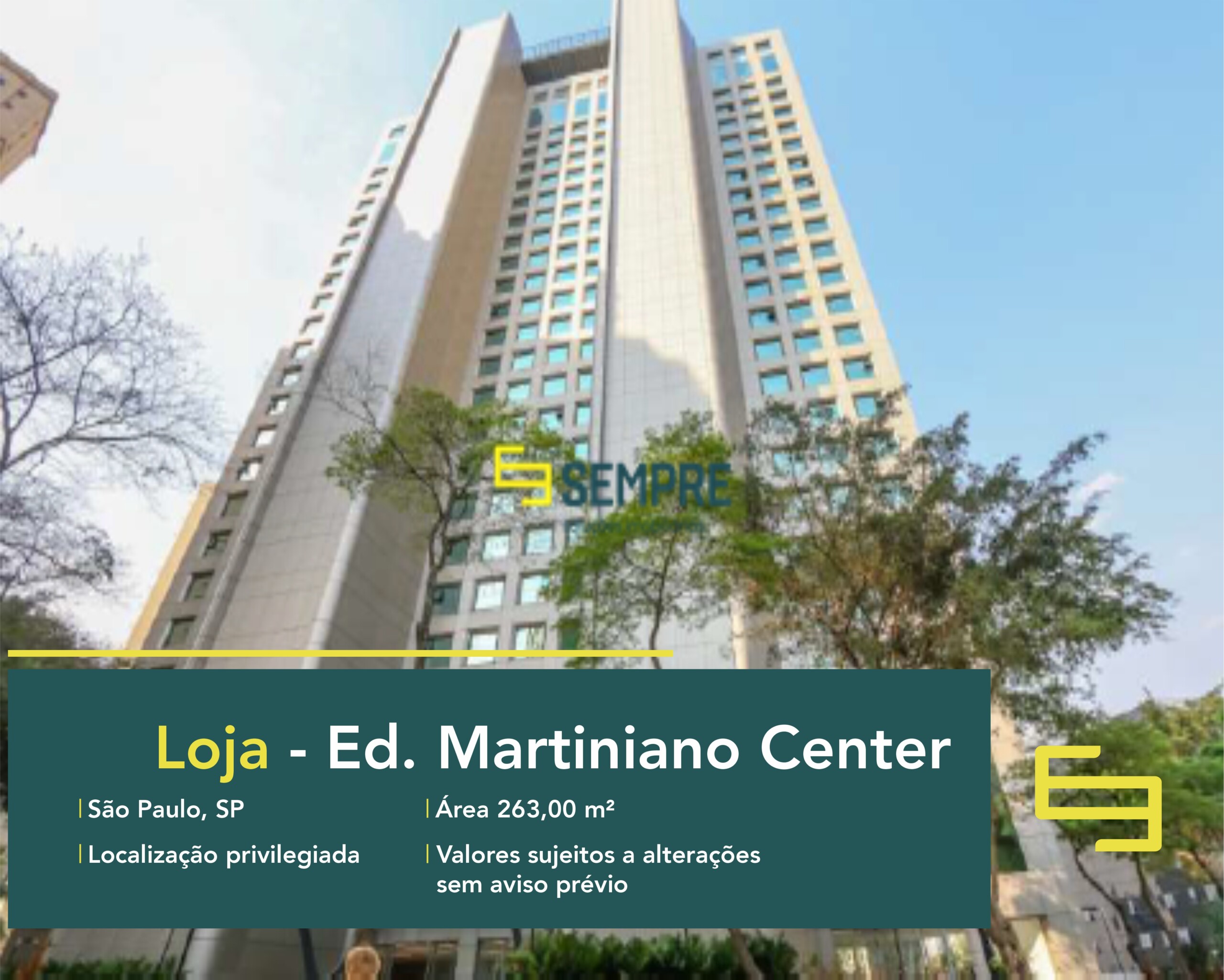 Loja para locação no Bela Vista em São Paulo em excelente localização! O estabelecimento comercial conta, sobretudo, com área de 263,69 m².
