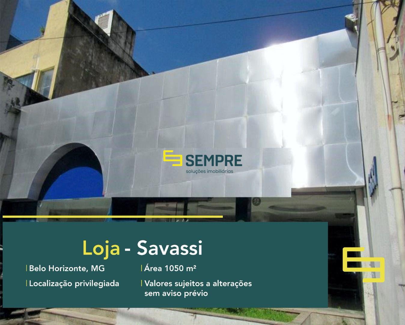 Loja para alugar na Savassi em Belo Horizonte, excelente localização! O estabelecimento comercial conta, sobretudo, com área de 1050 m².