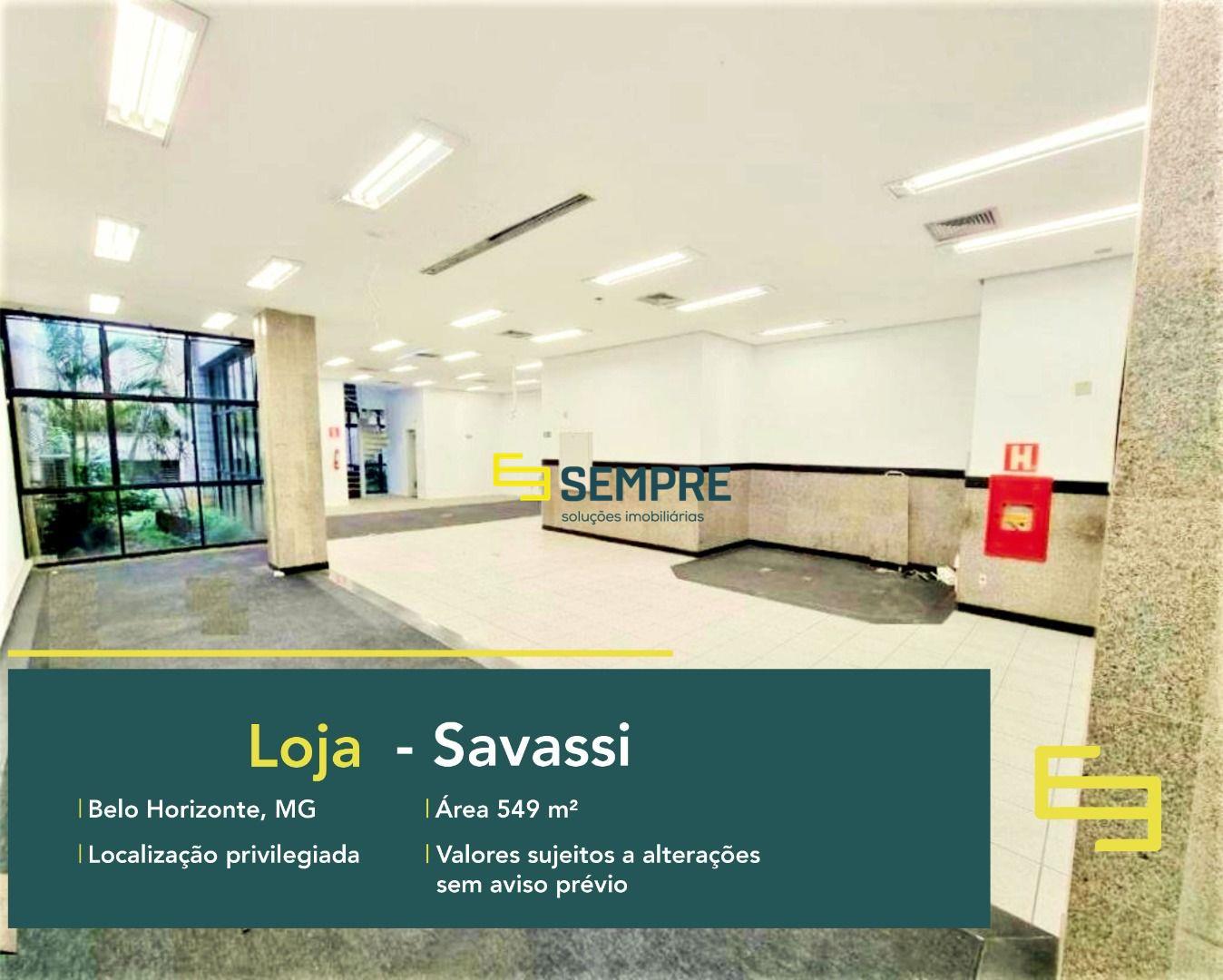 Loja para alugar na Savassi em BH, excelente localização. O Estabelecimento comercial para alugar conta sobretudo, com área de 665 m².