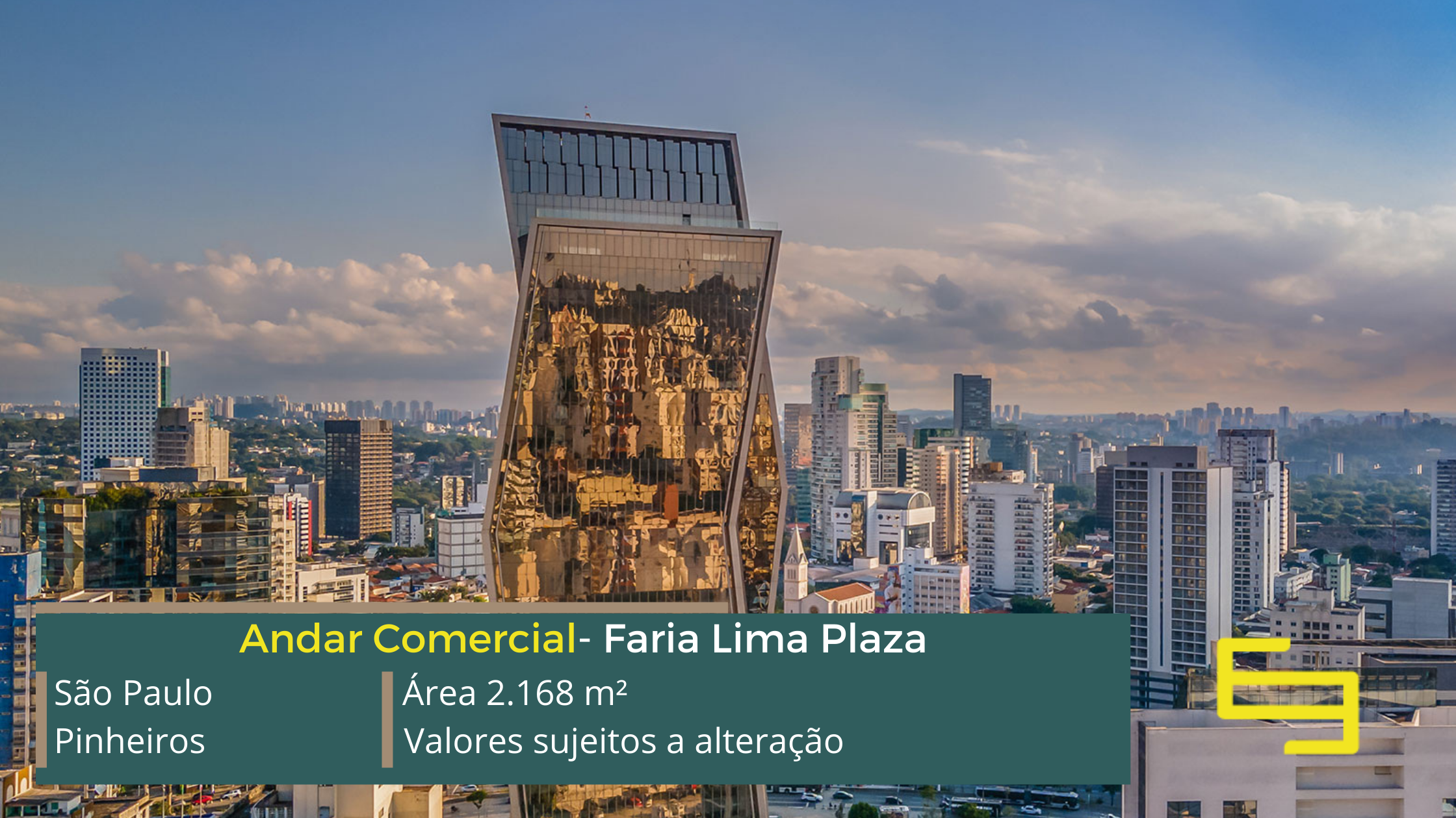 Aluguel de laje corporativa na Faria Lima