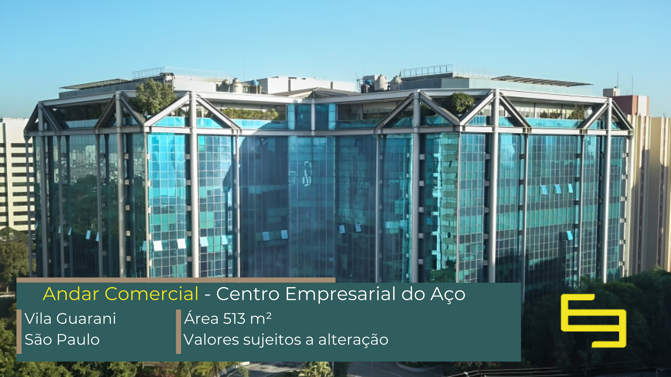  Andar Corporativo para alugar no Jabaquara