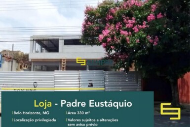 Loja no Padre Eustáquio para alugar em Belo Horizonte, excelente localização. O estabelecimento comercial conta com área de 330 m².