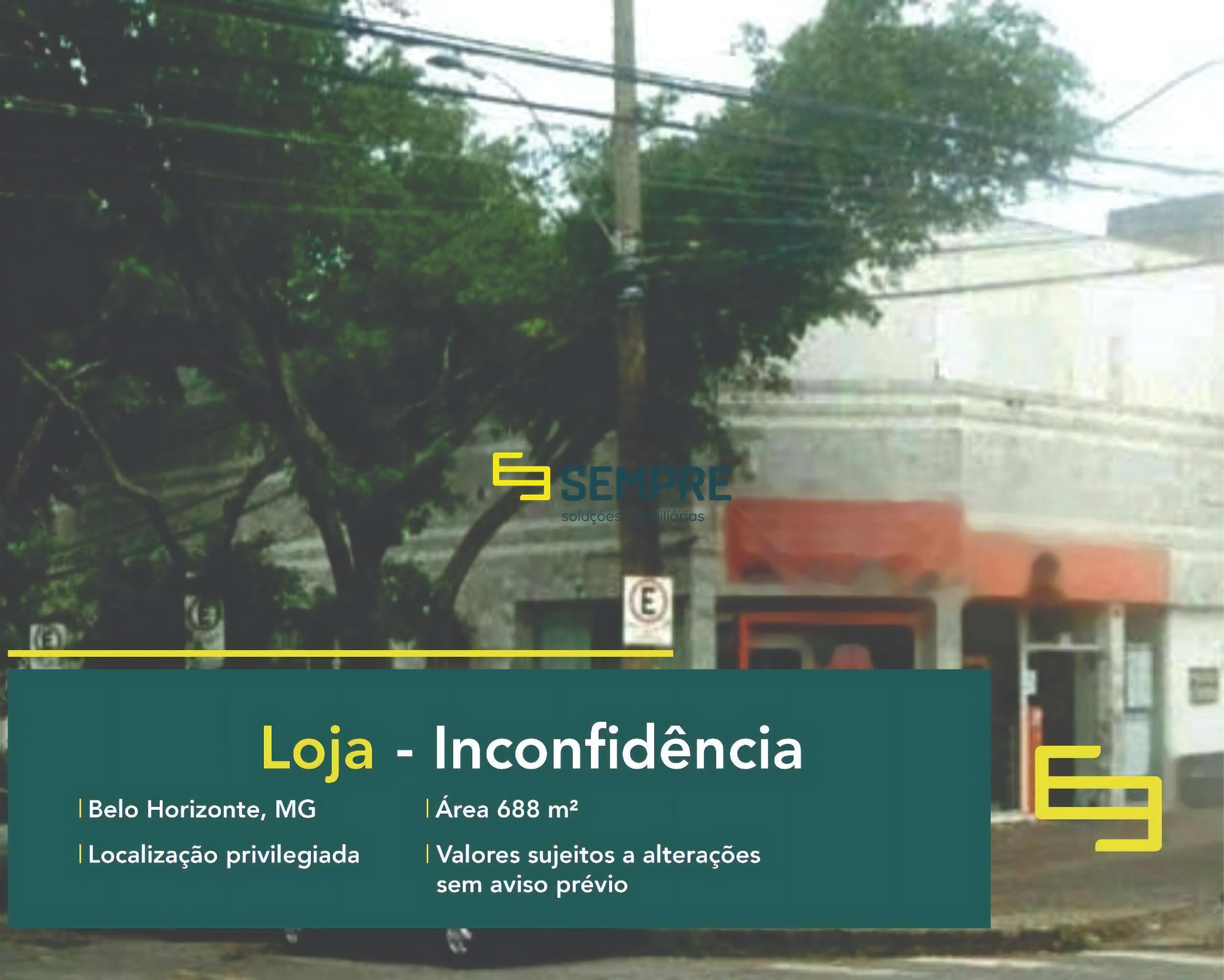 Loja para alugar na avenida Abílio Machado em Belo Horizonte, excelente localização. O estabelecimento comercial conta com área de 688 m².