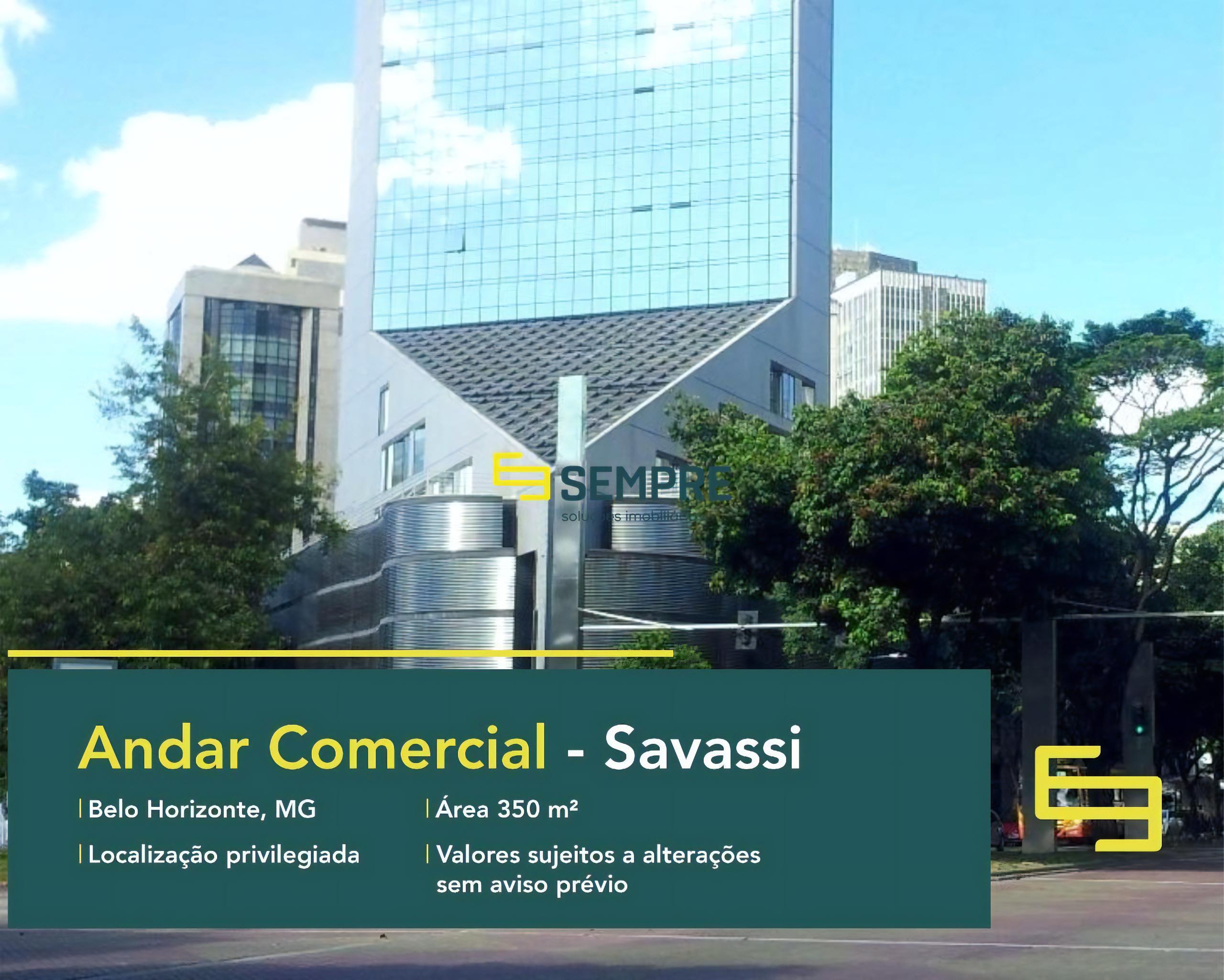 Andar comercial para alugar em Belo Horizonte - Edifício Tenco, excelente localização. O estabelecimento comercial conta com área de 350 m².