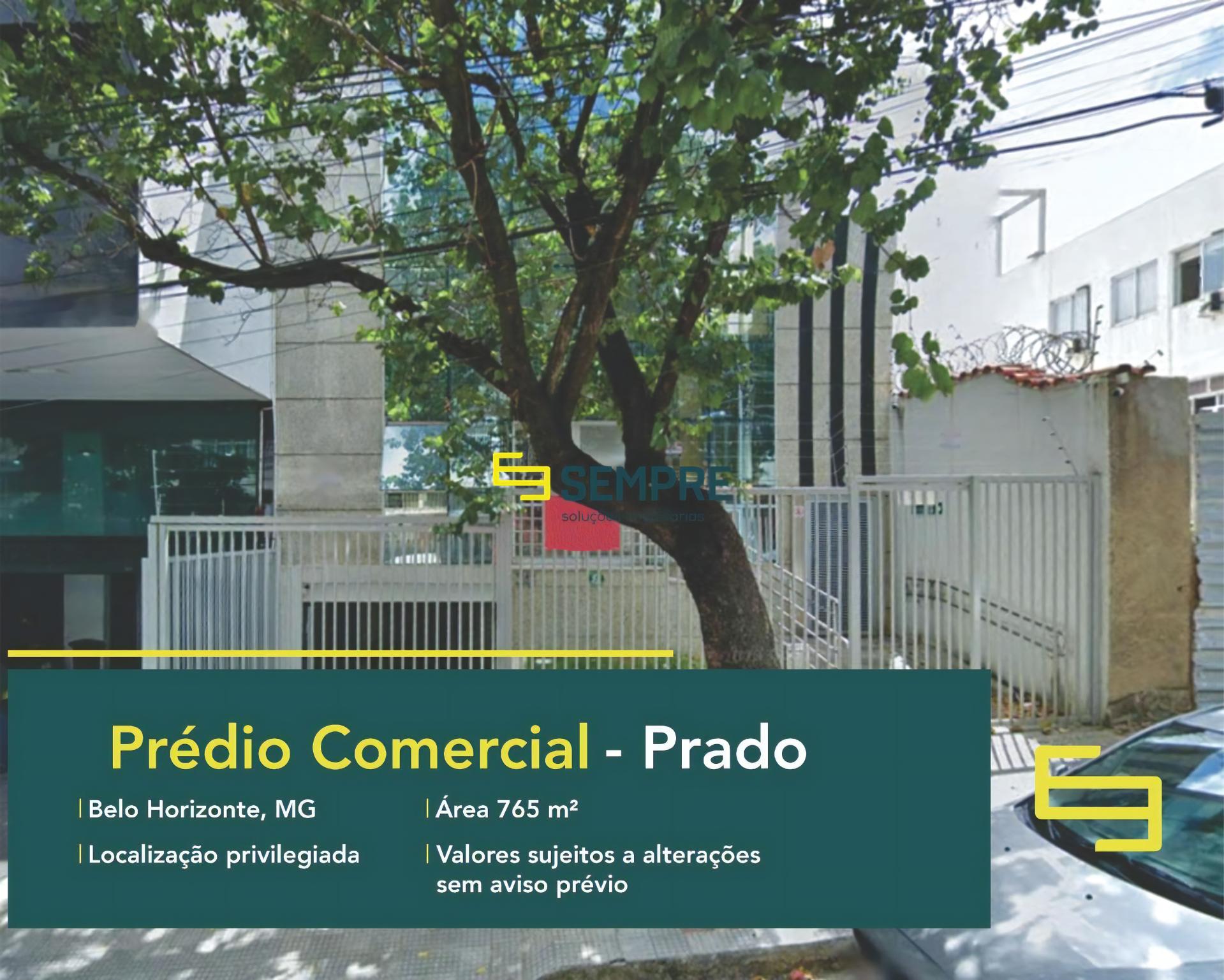 Prédio comercial a venda no Prado em Belo Horizonte, em excelente localização. O estabelecimento comercial conta com área de 765 m².