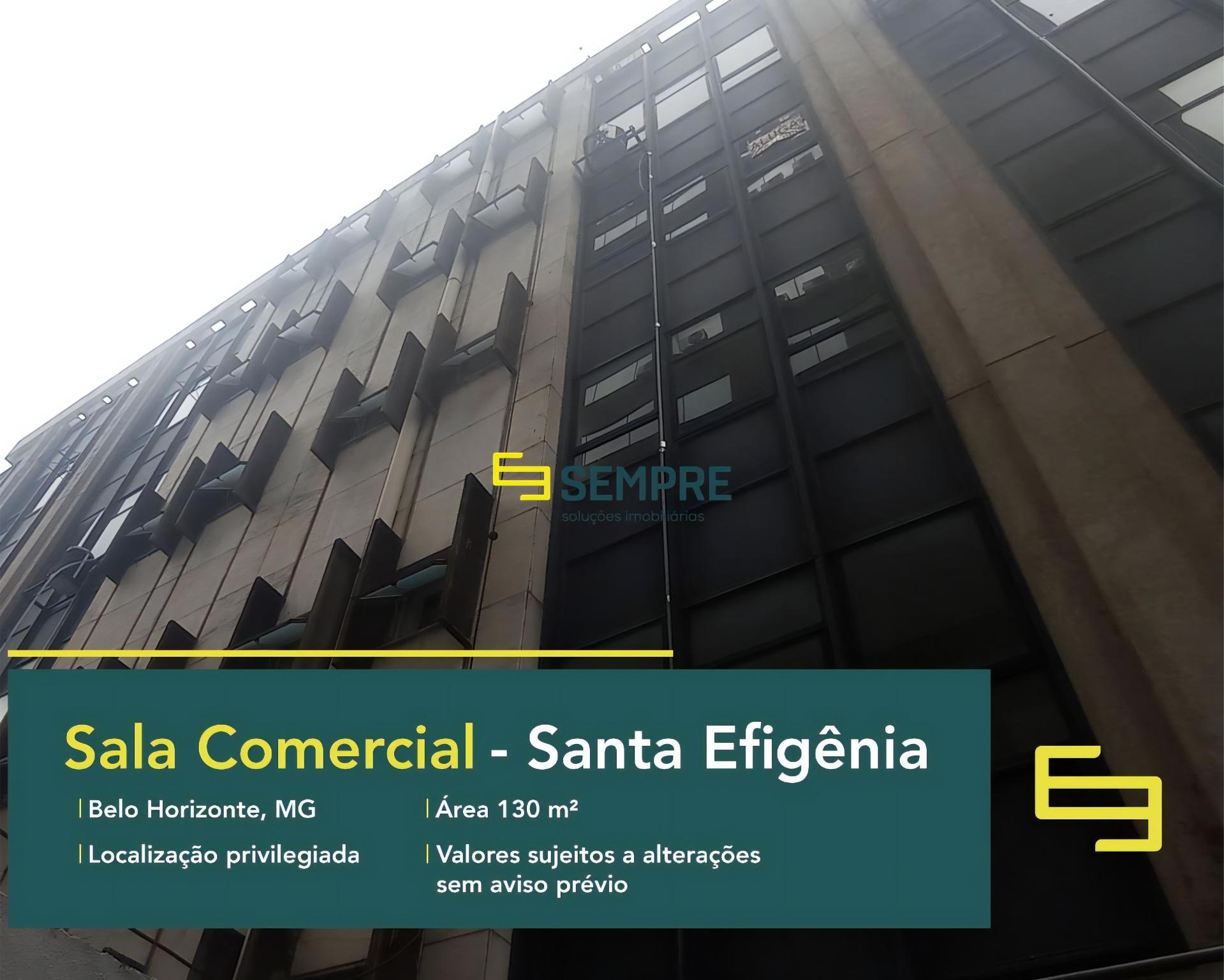 Sala comercial à venda em Belo Horizonte - Edifício Baeta Vianna, em excelente localização. O ponto comercial conta com área de 130 m².