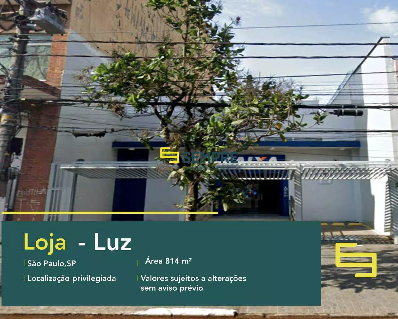 Loja à venda em São Paulo - Bairro Luz, em excelente localização. O estabelecimento comercial conta com área de 814 m².