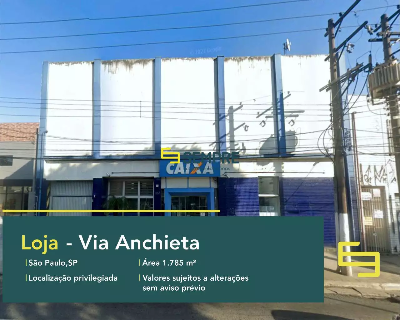 Loja à venda na Via Anchieta em São Paulo, excelente localização. O estabelecimento comercial conta com área de 1.785 m².