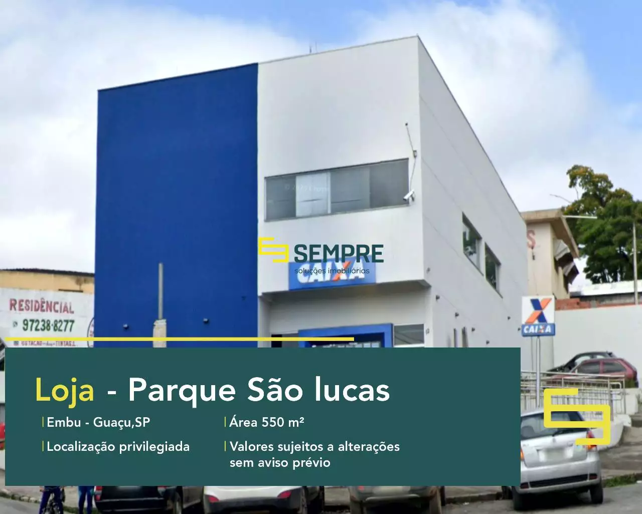 Loja para vender no Parque São Lucas em São Paulo, em excelente localização. O estabelecimento comercial conta com área de 550 m².