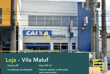 Loja para vender na Vila Maluf em São Paulo, em excelente localização. O estabelecimento comercial conta com área de 587,77 m².
