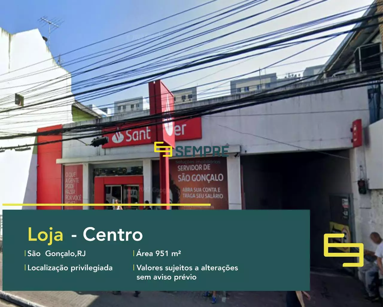 Loja no Centro de São Gonçalo à venda no Rio de Janeiro, em excelente localização. O estabelecimento comercial conta com área de 951 m².