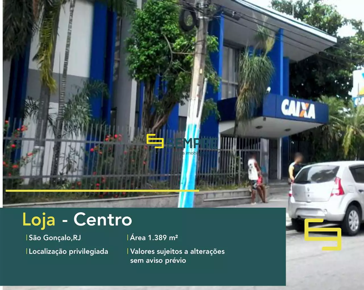 Loja em São Gonçalo à venda no Rio de Janeiro - Centro, em excelente localização. O estabelecimento comercial conta com área de 1.389 m².