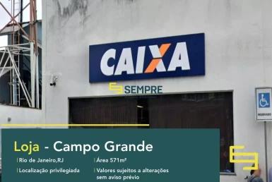 Loja para alugar em Campo Grande no Rio de Janeiro