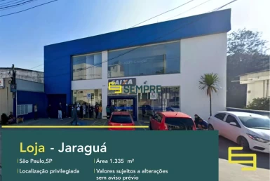 Loja para alugar Jardim São João (Jaraguá) em São Paulo, em excelente localização. O estabelecimento comercial conta com área de 1.335,51 m².