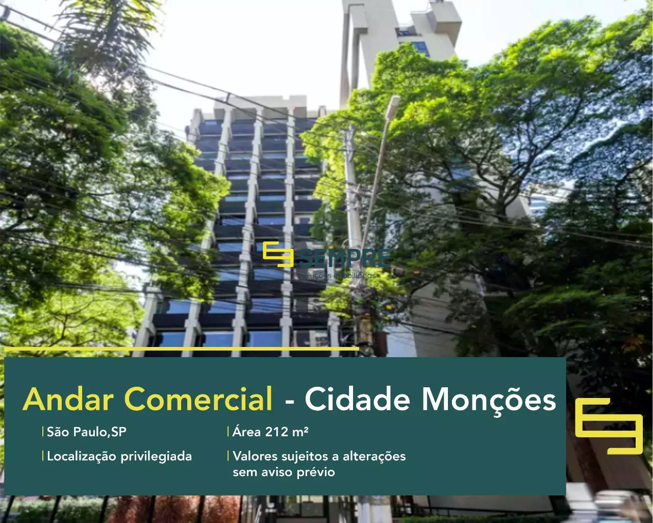 Andar corrido no edifício Indeca disponível para venda em SP, em excelente localização. O ponto comercial conta com área de 212,40 m².