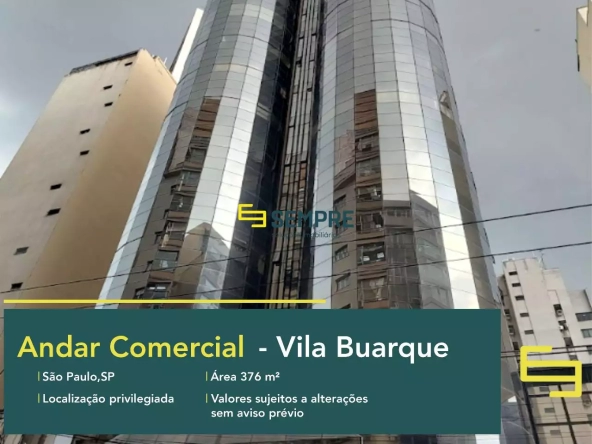 Andar corporativo no Dorchester Gate à venda em São Paulo, em excelente localização. O ponto comercial conta com área de 376,56 m².