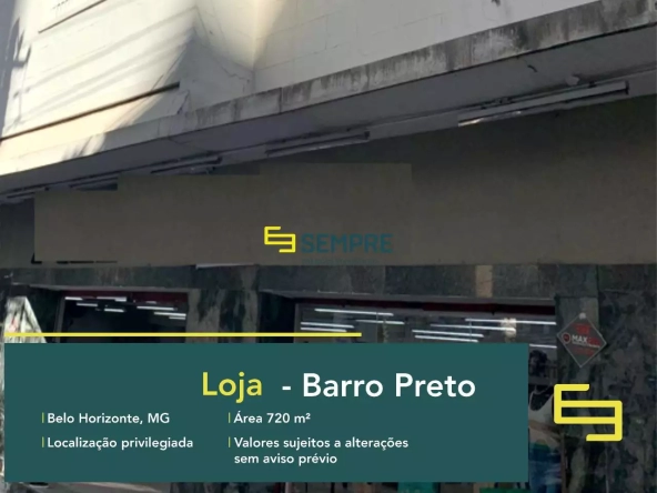 Estabelecimento comercial para alugar no Barro Preto em SP, em excelente localização. O estabelecimento comercial conta com área de 720 m².