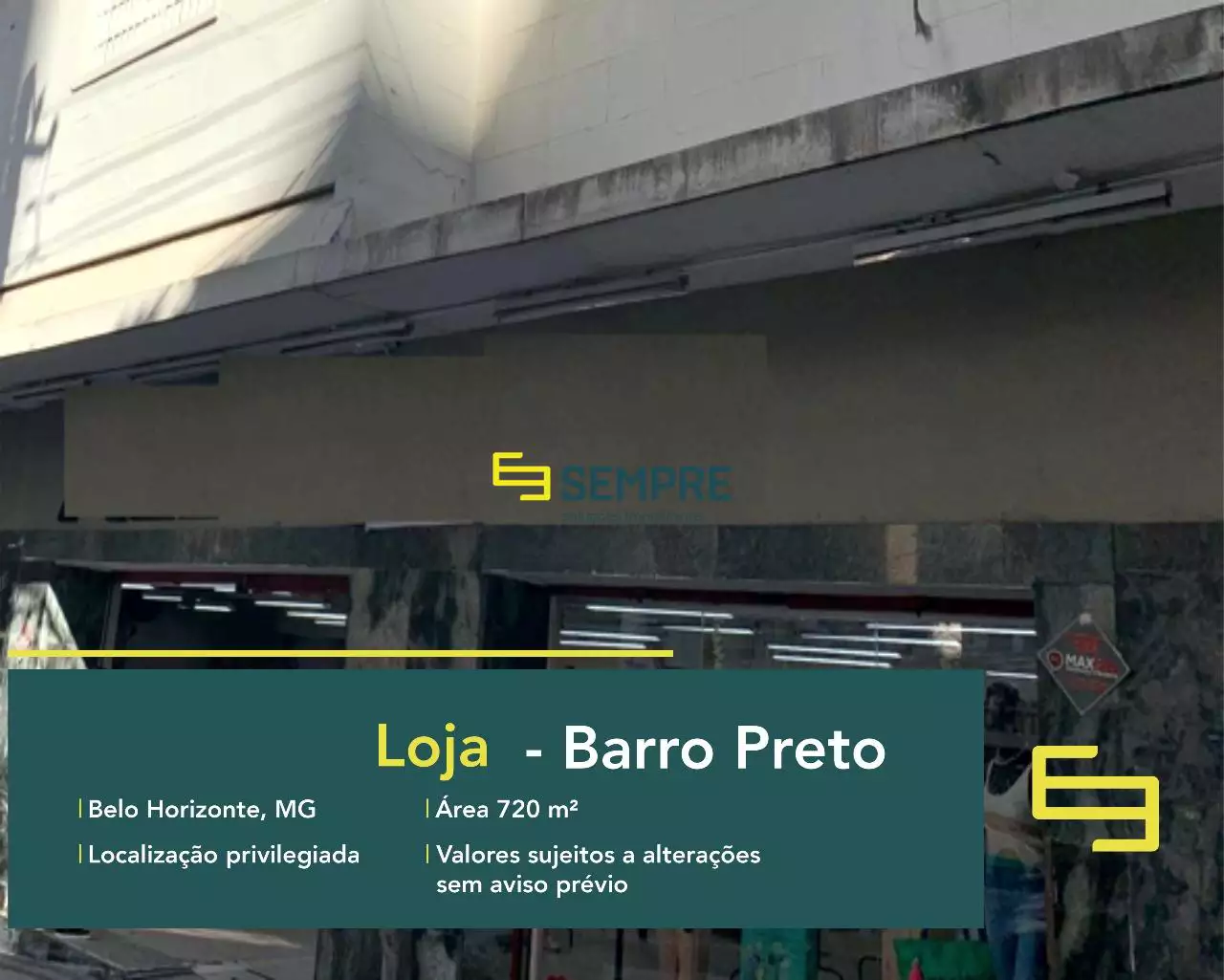 Estabelecimento comercial para alugar no Barro Preto em SP, em excelente localização. O estabelecimento comercial conta com área de 720 m².