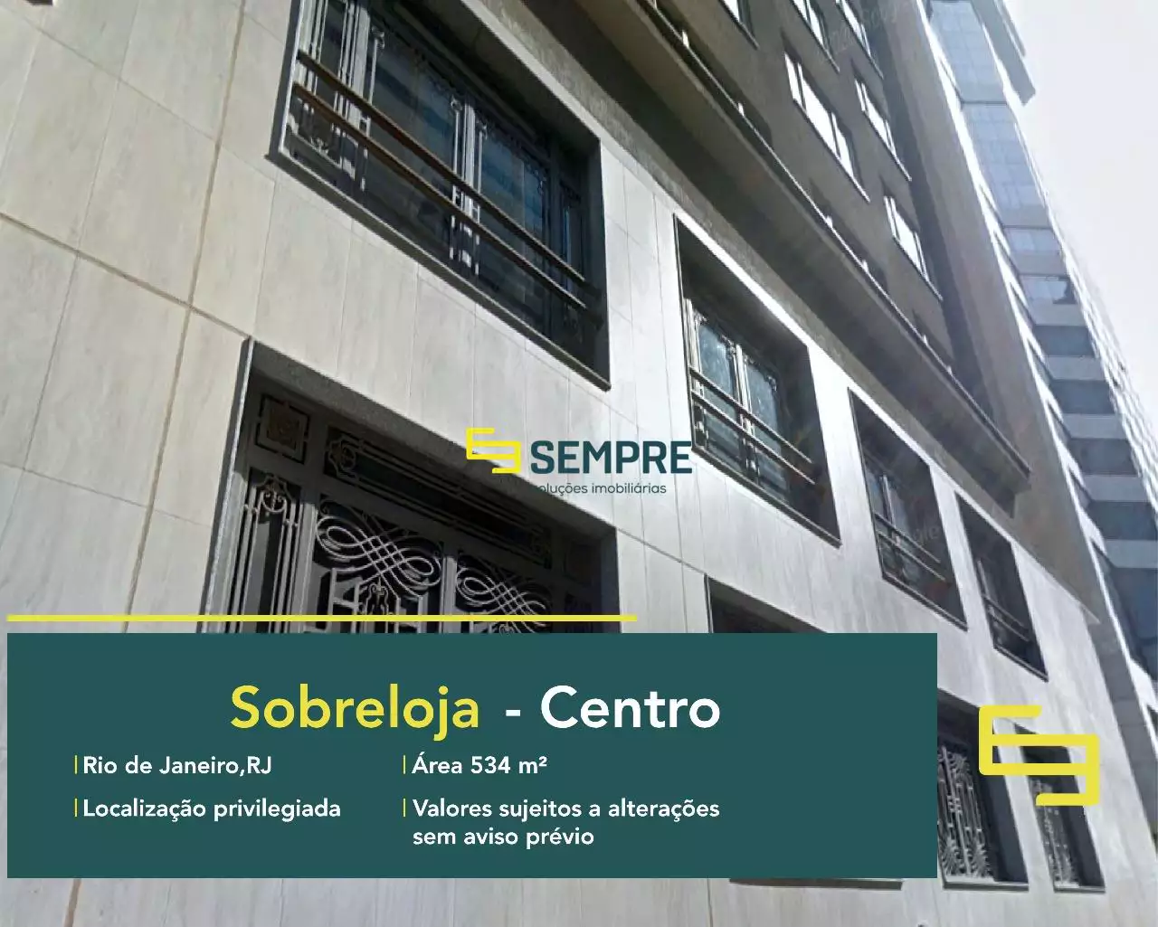 Sobreloja no Marques dos Reis para alugar no Centro do RJ, excelente localização. O estabelecimento comercial conta com área de 534 m².