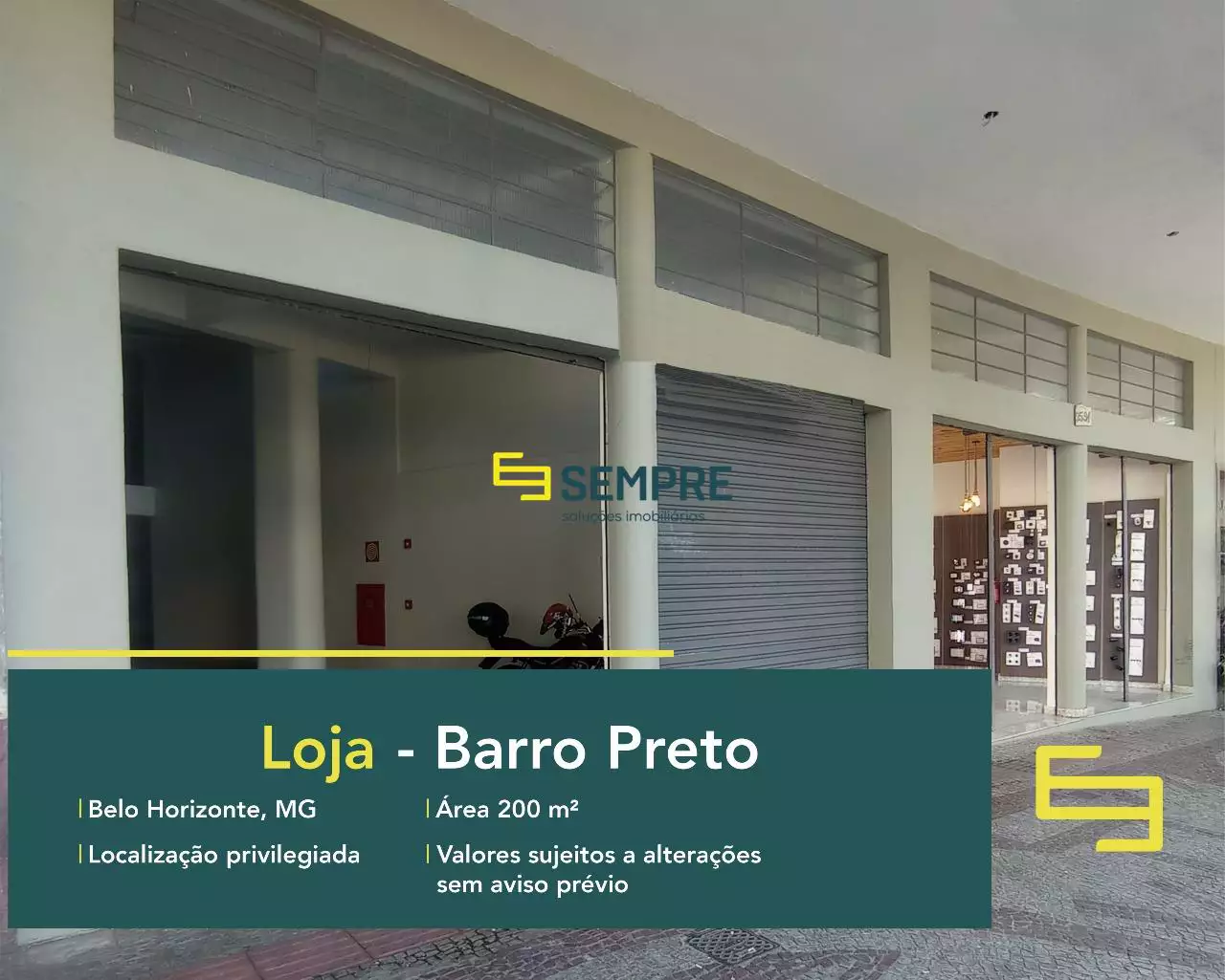 Loja na praça Raul Soares para locação em Belo Horizonte, excelente localização. O estabelecimento comercial conta com área de 200 m².