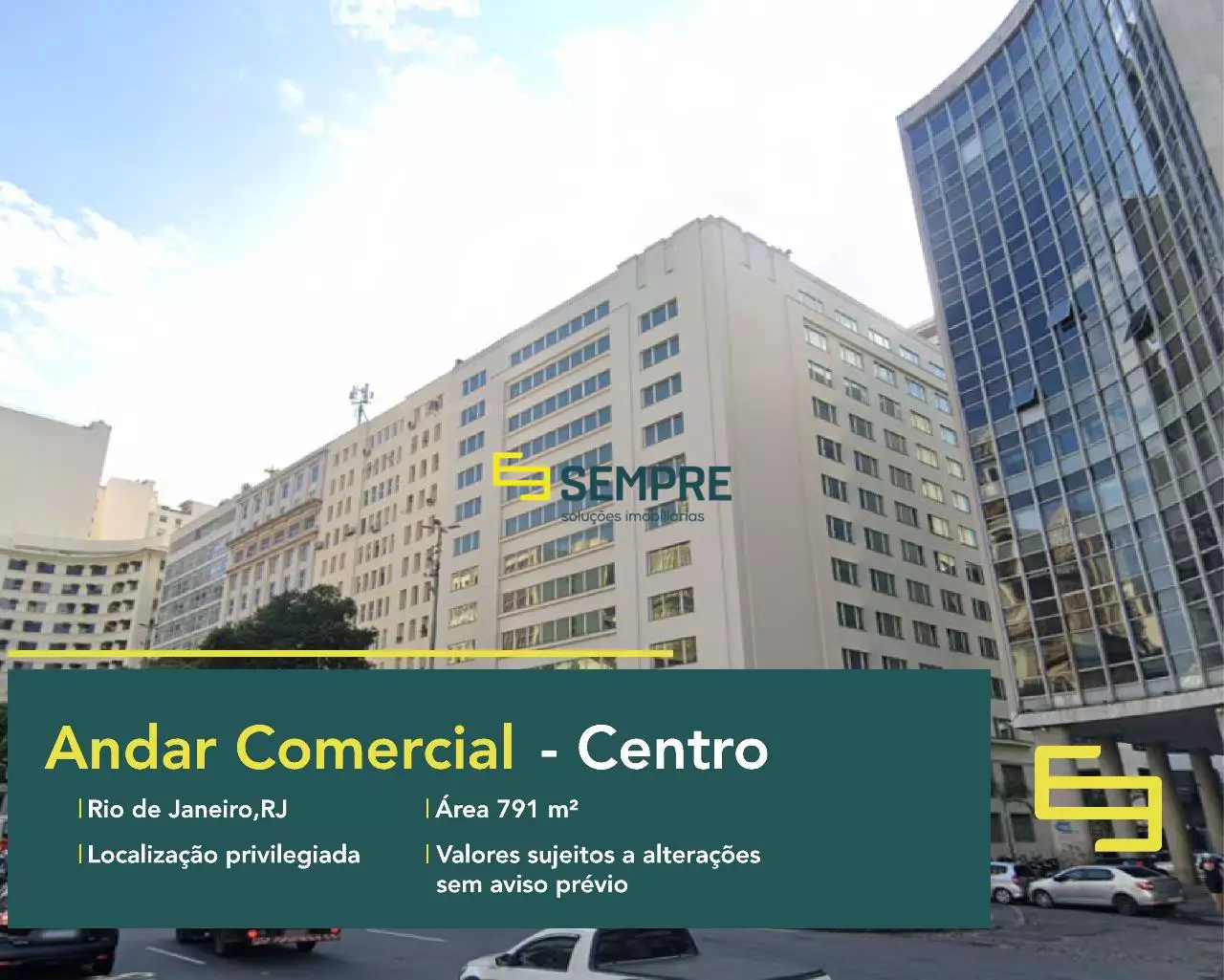 Andar comercial no Marques dos Reis para alugar no Centro do RJ, em excelente localização. O ponto comercial conta com área de 791 m².