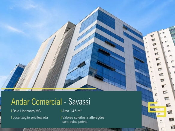 Sala Comercial para Alugar na Savassi com banheiro privativo, estacionamento rotativo e infraestrutura completa no Edifício Strauss, em BH.