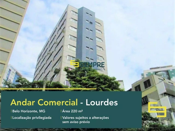 Andar para alugar no Lourdes em BH - Edifício Labor