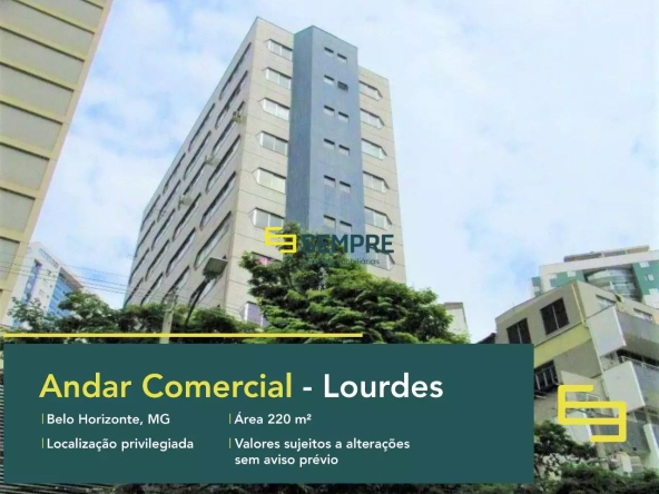 Andar para alugar no Lourdes em BH - Edifício Labor