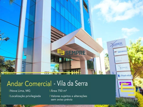 Andar para alugar na Vila da Serra em Nova Lima - Lumiére Business Center