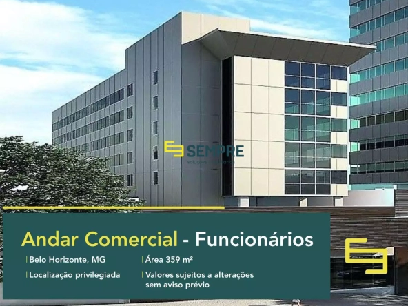 Andar comercial para compra no Funcionários em BH