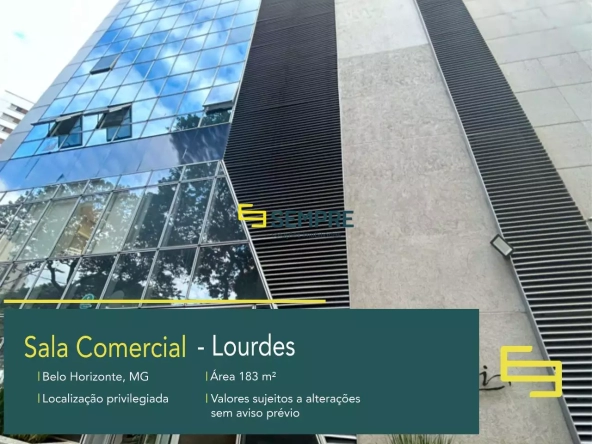 Aluguel de Sala Comercial no Edifício Vivaldi no Lourdes BH