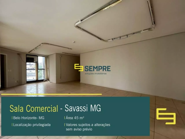 Aluguel de Sala Comercial na Savassi em BH