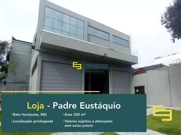 Loja para alugar no Padre Eustáquio