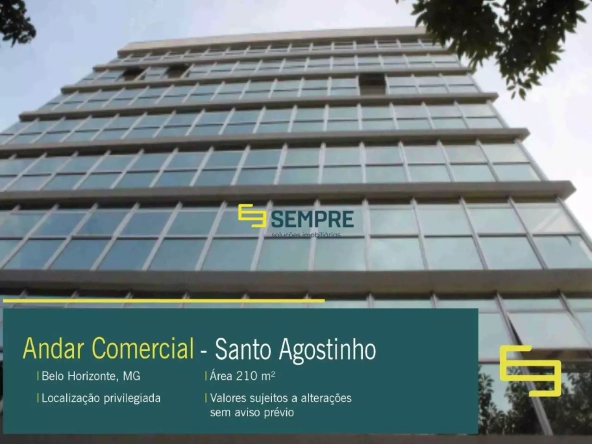 Andar comercial para alugar no Santo Agostinho - Edifício Trademark