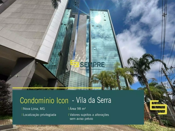 Aluguel de Sala Comercial no Edifício Icon em Nova Lima