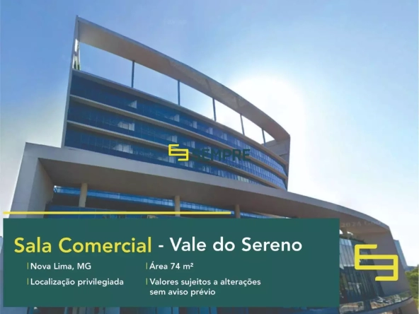 Sala para venda no Vale do Sereno em Nova Lima - Ventura Corporate