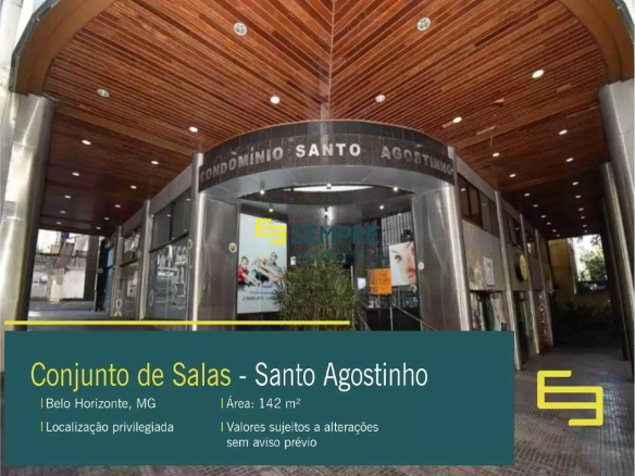 Aluguel de Sala Comercial no Edifício Santo Agostinho em BH