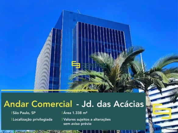 Andar comercial para alugar no Jardim das Acácias em São Paulo
